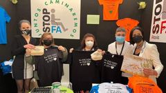 El estand de la ataxia en la �ltima Mostra