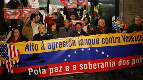 Concentraci�n hoxe s�bado diante do Consulado da Rep�blica de Venezuela na cidade de Vigo (R�a Vel�zquez Moreno, 3) ante os ataques militares e golpe de estado impulsado por Donald Trump Convoca AGABO. Asociaci�n Galego-Bolivariana