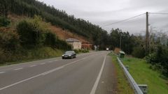 Zona pr�xima al lugar del accidente, en Mera de Arriba, en una imagen de archivo