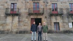 Abal, en el centro, junto a los organizadores de la actividad