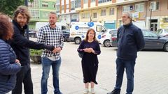 Arroxo visit� la Praza de Alicante con varios concejales del BNG