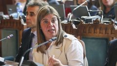 La vicepresidenta del Principado, Gimena Llamedo, comparece este jueves en la Junta General para informar sobre la memoria de actividades del Servicio de Prevenci�n de Riesgos Laborales