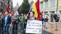 Manifestaci�n en Oviedo contra los Premios Princesa