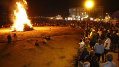 Por la pandemia este junio no habr� San Xo�n en Covas, con su concurrida hoguera en la noche del 23
