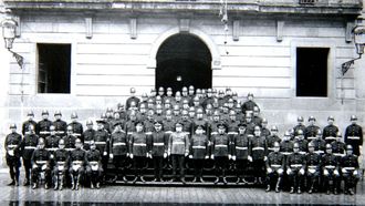 La guardia de Vigo en una imagen de los a&ntilde;os 20 del siglo XX
