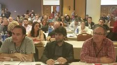 Imagen del Congreso de CC.OO. de Galicia celebrado en mayo del 2017, en el que particip� el alcalde de Ferrol, Jorge Su�rez