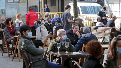 Reapertura de terrazas en Pontevedra