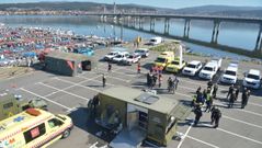 �Mira aqu� las im�genes del simulacro de la UME en Noia!