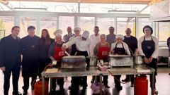 O acto de irmandamento entre os vi�os de Amandi e as filloas de Muimenta celebrouse na escola de hostaler�a de Rosende, no municipio de Sober