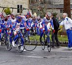 Corredores alimenticios durante un entrenamiento.