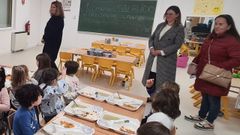 Visita al comedor escolar de Pi�eiros