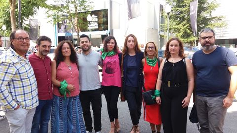 Responsables de Somos Oviedo, Xix�n S� Puede y Podemos Asturies en la Fidma