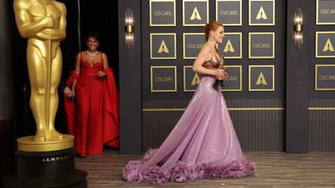 Jessica Chastain, con vestido de Gucci