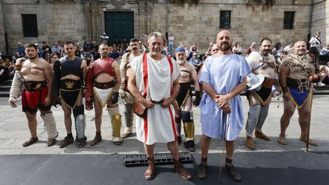 Los espectáculos de gladiadores tienen lugar en la Praza de Santa María