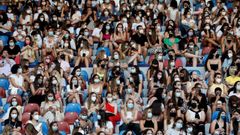 Asistentes a un concierto en Valencia la pasada semana