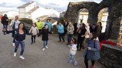 Exhibici�n de Zumba en el adarve de la Muralla Romana de Lugo