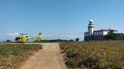 Evacuacin de una persona en la isla de Ons
