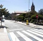 R�a A, deserta o d�a 15: imaxe similar a un domingo calquera, f�ra das horas da misa e f�tbol.