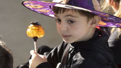 Una imagen del Sama�n en el colegio Xos� Pichel de Coristanco 