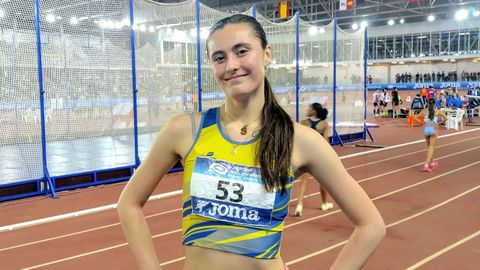 Sof�a Paz, en el campeonato nacional sub-16 celebrado en Salamanca.