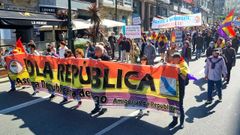 Manifestacin en Vigo por la Repblica