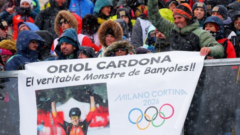 Seguidores del espa�ol Oriol Cardona durante la prueba
