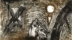 Alcogravado, sen t�tulo, en prancha de cobre a d�as tintas