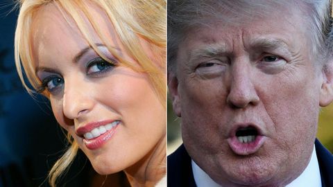 Stormy Daniels y Donald Trump