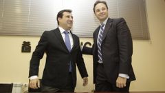 Firma de convenio entre Aproinco y Abanca