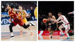 Francis Alonso y Dominik Mavra, dos de los breoganistas que compitieron con sus selecciones.