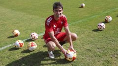 Ander Gorostidi, jugador del Racing de Ferrol