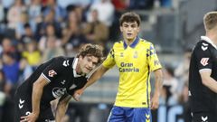 Stefan Bajcetic, en el partido en el que se enfrent� al Celta con el Las Palmas en el 2025.