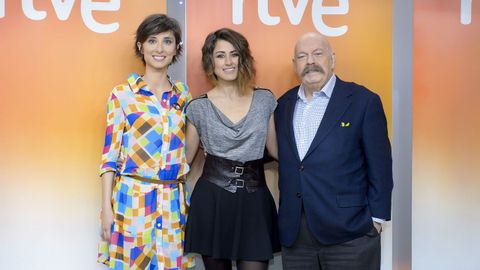 Jos� Maria ��igo, Barei y Julia Verela, durante el Festival de Eurovisi�n 2016