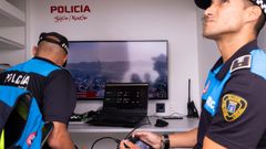 Interior del furg�n que permitir� controlar los drones