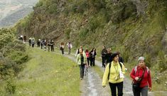 Detalle de la ruta de senderismo del pasado domingo por las proximidades de Montefurado.