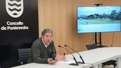El alcalde de Pontevedra, Miguel Anxo Fern�ndez Lores, present� el proyecto de parque urbano para A Parda