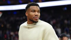Antetokoumpo, durante un partido de la NBA.
