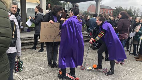 Manifestaci�n por las calles de Guitiriz