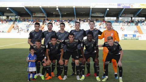 Alineación del Oviedo ante la Ponferradina