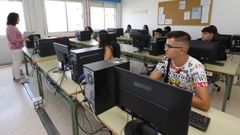 Foto de archivo de una aula del IES Perdouro de Burela