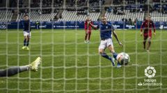 Alfredo Ortuo marcando el 2-1 ante el Rayo Vallecano