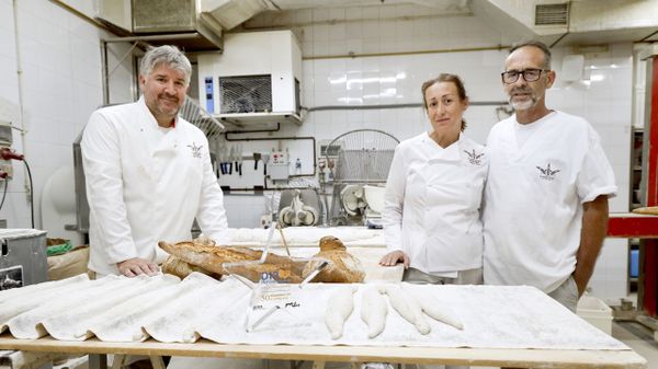 Jos� �ngel Goris, Teresa Cordo y �ngel Ram�n Cordo, la tercera generaci�n de panaderos