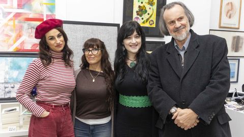 Yolanda Casta�o, Marisa Mart�nez, con Romina Berenice e Miguel Anxo Fern�n Vello