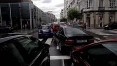 Atascos en la plaza de Lugo