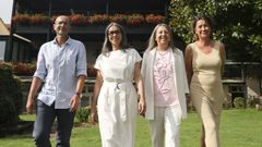 Gonzalo Mu��os, Mercedes Ros�n, Mila Castro y Marta �lvarez, en la presentaci�n de su�candidatura a las elecciones municipales del 2027.