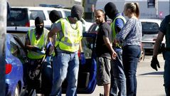 Despliegue policial en Santiago para detener a un miembro de Resistencia Galega