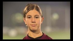 La futbolista lalinense Nayara Taboada Montoto.