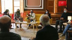 La directora xeral de Xuventude, Participaci�n e Voluntariado, Cristina Pichel, conoci� en el Liceo de Ourense a los participantes de los programas de voluntariado de la asociaci�n Valoresc.
