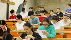 Ex�menes de la PAU en el campus de Vigo
