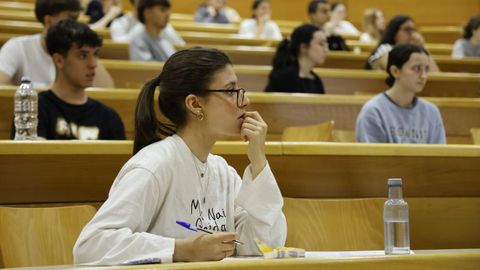 Primera jornada de los ex�menes de selectividad en A Coru�a